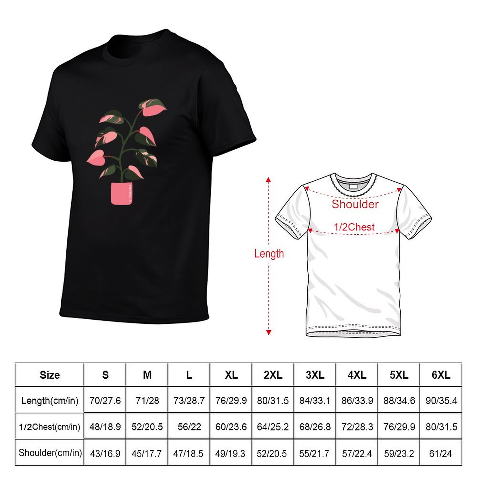 T-shirt Philodendron Pink Prin - Philodendron Pink Princess recensione e prezzo
