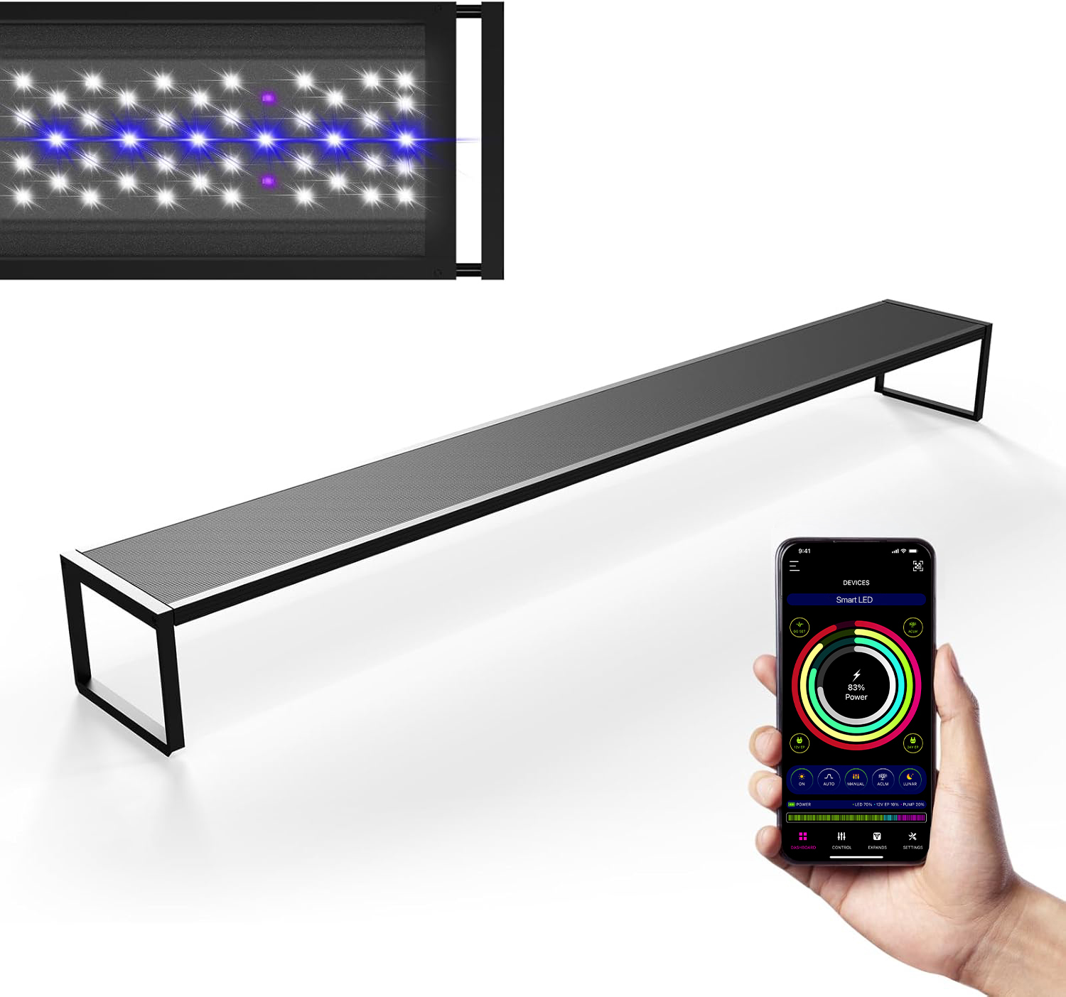 Luce per acquario a LED MICMOL - Plant Parent App recensione e prezzo